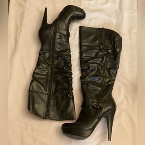 G by Guess Heeled Boots Wide Calf Size 7.5